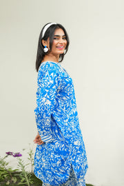Safwa Printed Lawn Pret 2Pc Suit ( Ready To Wear ) P000858