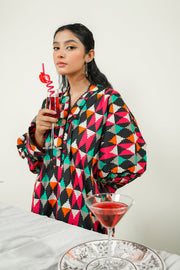 Safwa Printed Lawn Pret 2Pc Suit ( Ready To Wear ) P000873
