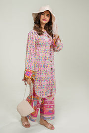 Safwa Printed Lawn Pret 2Pc Suit ( Ready To Wear ) P000876