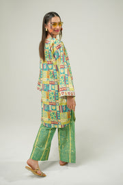 Safwa Printed Lawn Pret 2Pc Suit ( Ready To Wear ) P000893