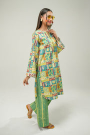 Safwa Printed Lawn Pret 2Pc Suit ( Ready To Wear ) P000893