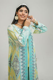 Safwa Printed Lawn Pret 2Pc Suit ( Ready To Wear ) P000895