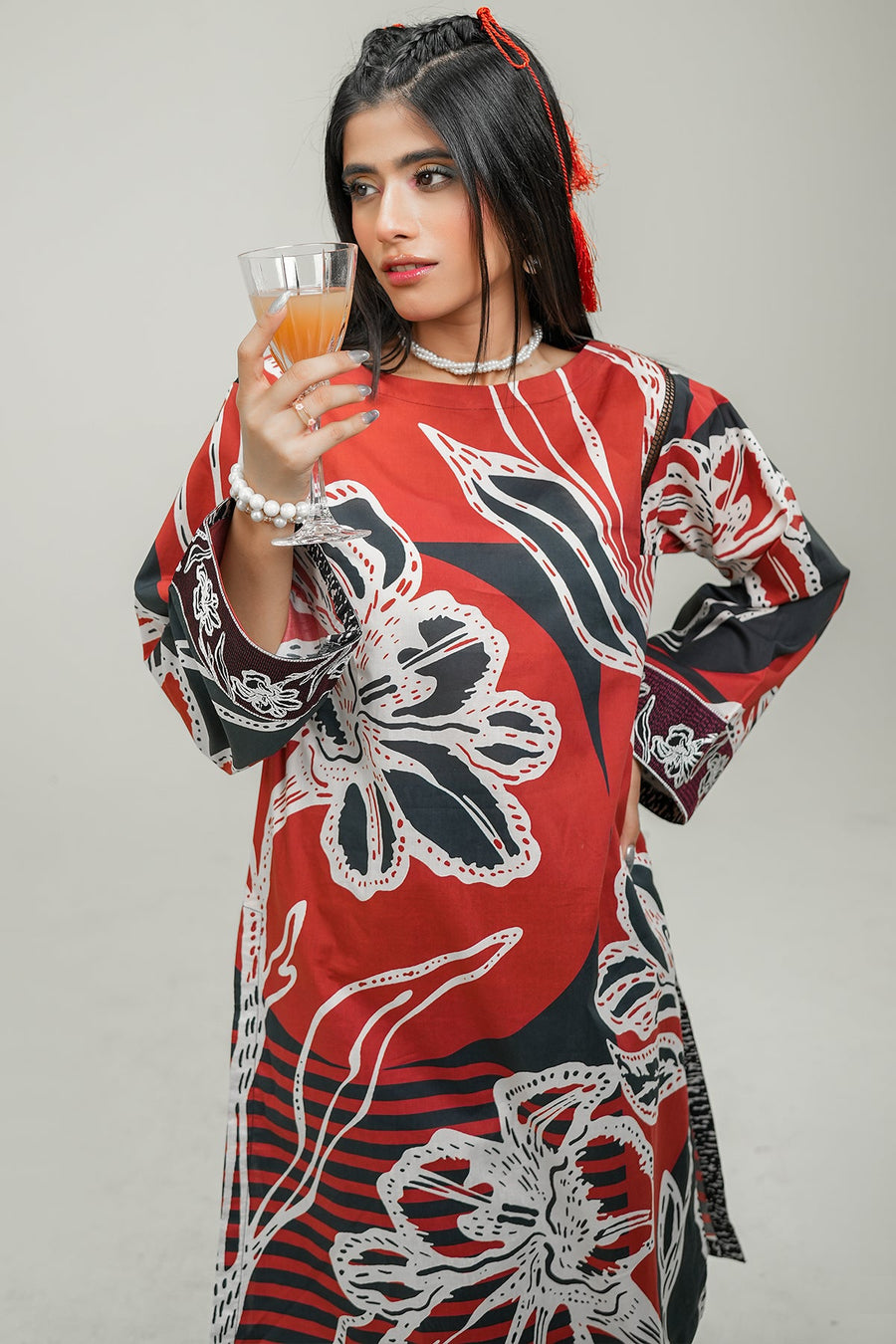 Safwa Printed Lawn Pret 2Pc Suit ( Ready To Wear ) P000896