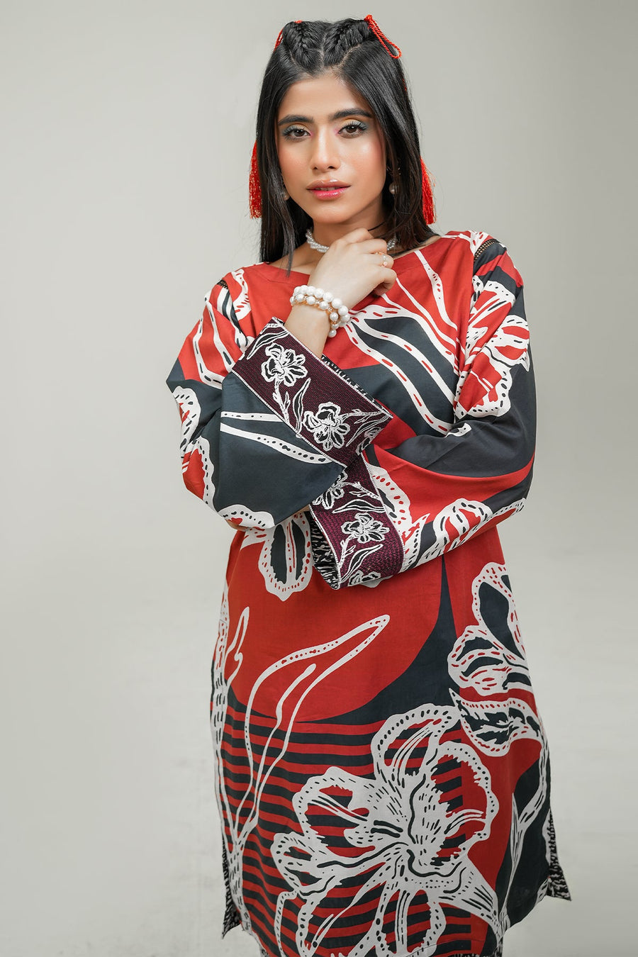 Safwa Printed Lawn Pret 2Pc Suit ( Ready To Wear ) P000896