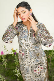 Safwa Printed Lawn Pret 2Pc Suit ( Ready To Wear ) P000898