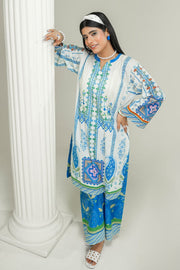 Safwa Printed Lawn Pret 2Pc Suit ( Ready To Wear ) P000907