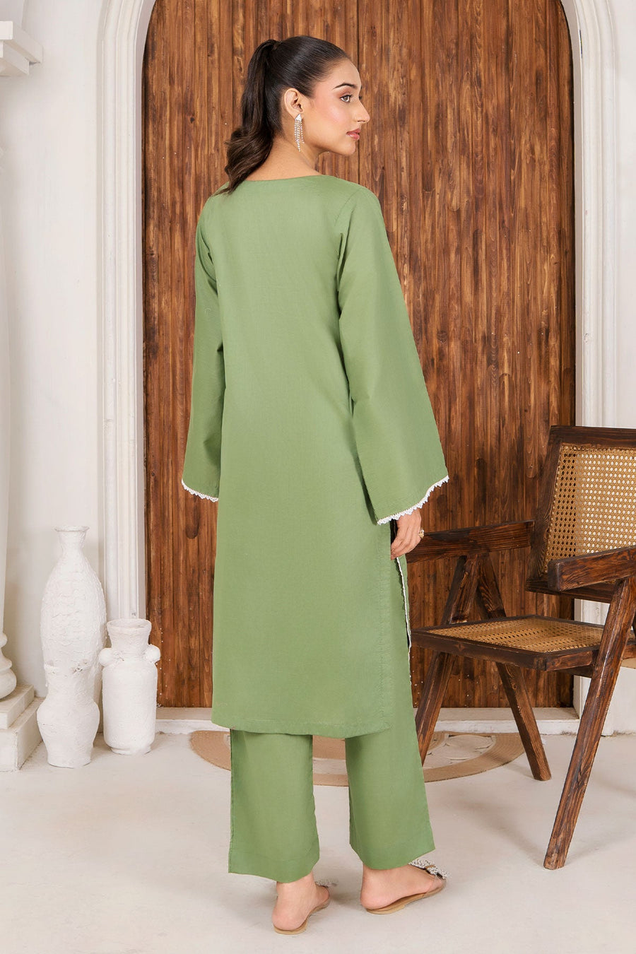Safwa Embroidered Formal 2PC Ready to Wear Suit - P000943