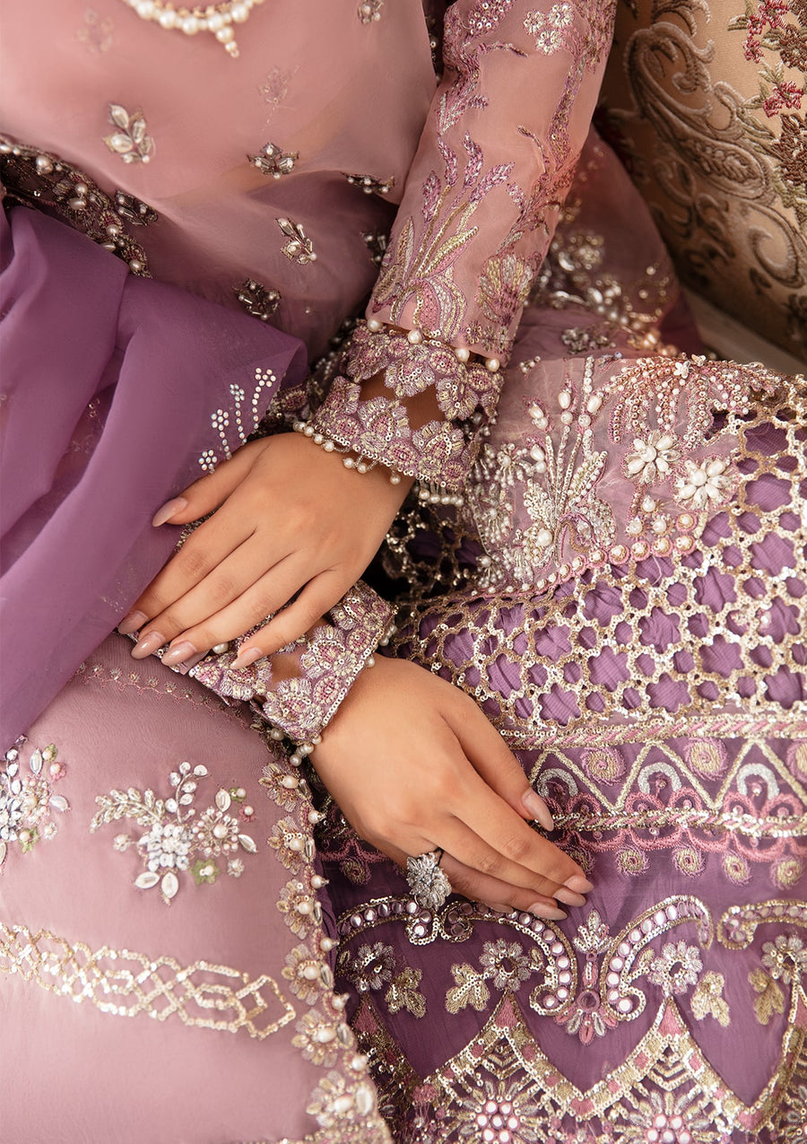 Celebrations by Elaf Luxury Handwork Unstitched Suit ECH-05 MERUB