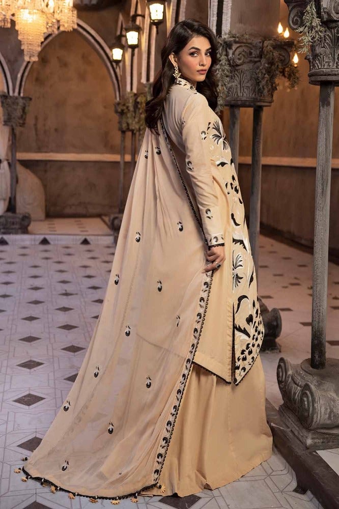 Gul Ahmed Premium Embroidered Lawn Unstitched 3Pc Suit PM-42012