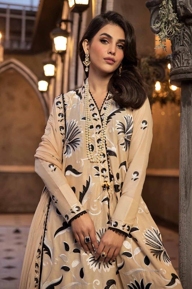 Gul Ahmed Premium Embroidered Lawn Unstitched 3Pc Suit PM-42012