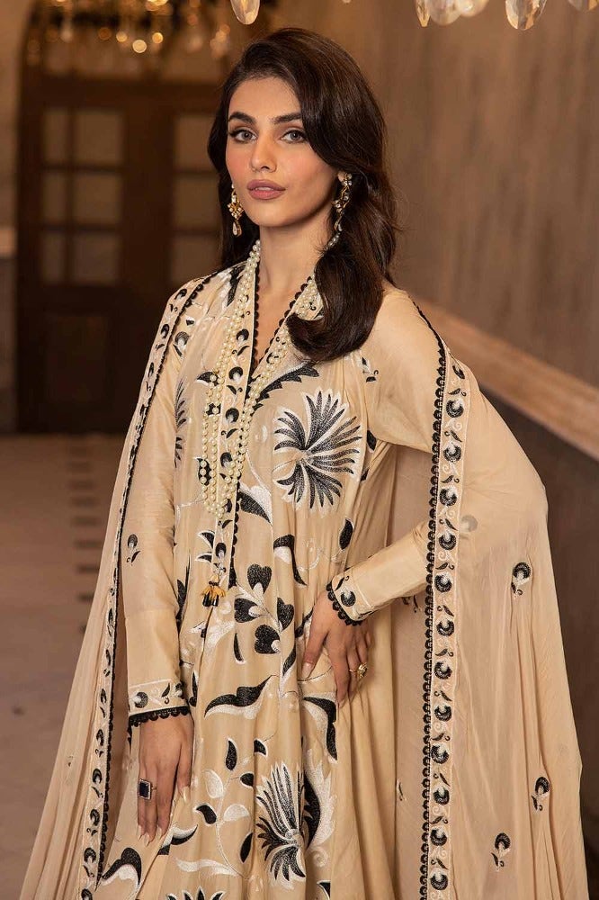 Gul Ahmed Premium Embroidered Lawn Unstitched 3Pc Suit PM-42012