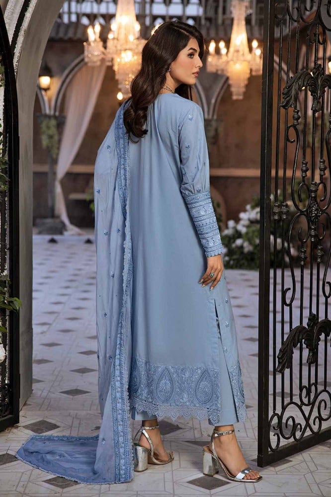 Gul Ahmed Premium Embroidered Lawn Unstitched 3Pc Suit PM-42027
