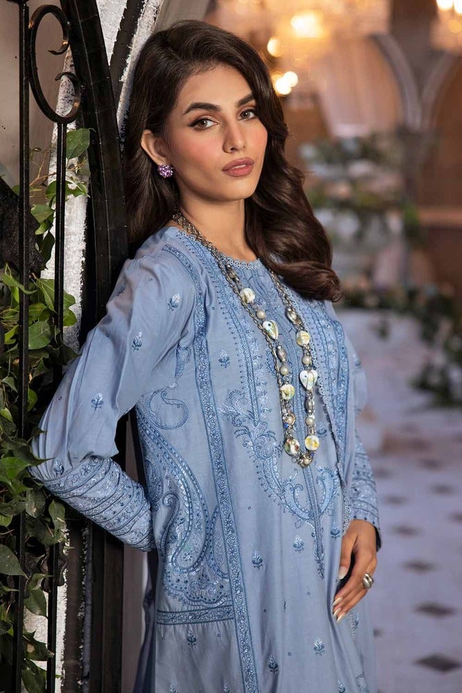 Gul Ahmed Premium Embroidered Lawn Unstitched 3Pc Suit PM-42027