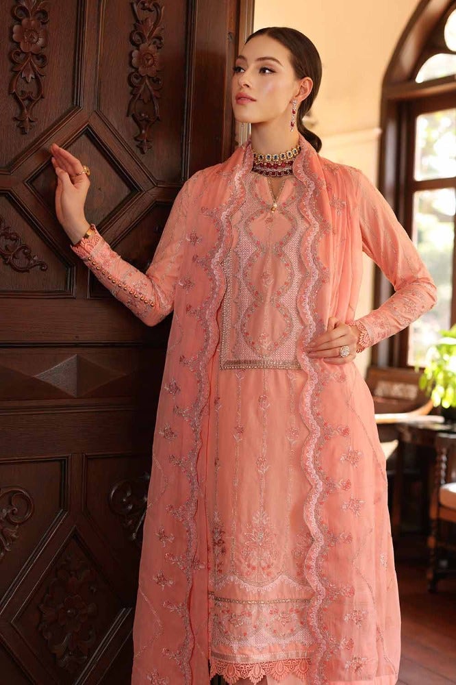 Gul Ahmed Premium Embroidered Lawn Unstitched 3Pc Suit PM-42029