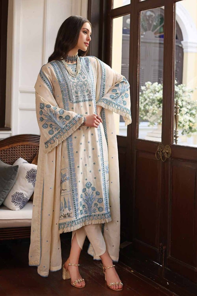 Gul Ahmed Premium Embroidered Lawn Unstitched 3Pc Suit PM-42030