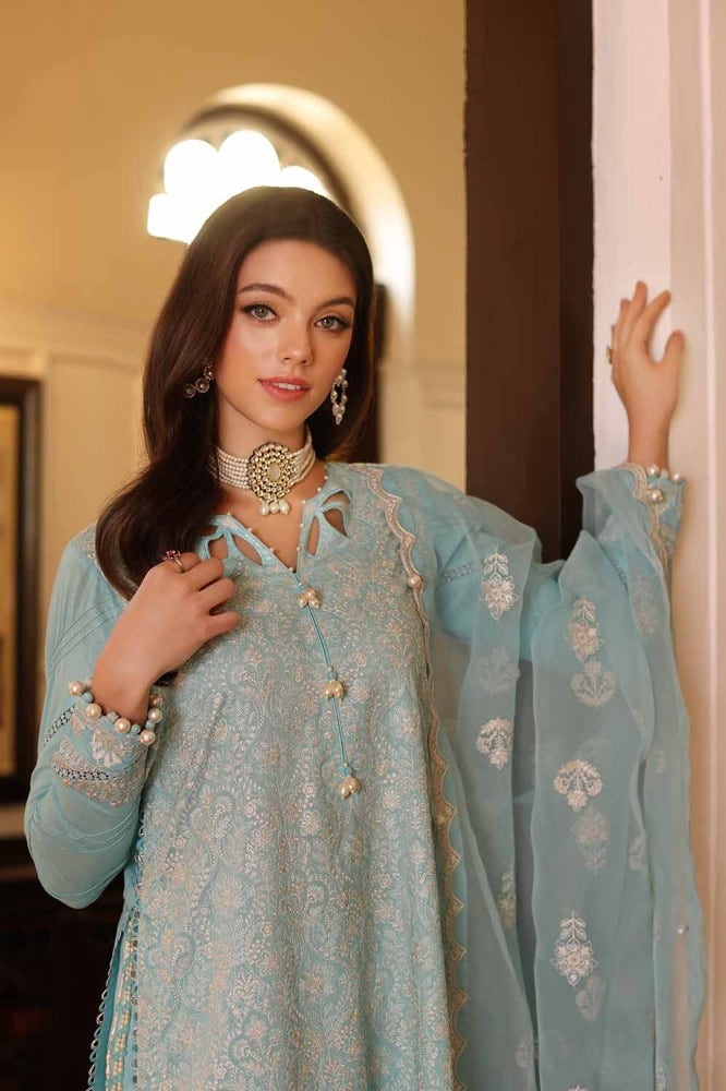 Gul Ahmed Premium Embroidered Lawn Unstitched 3Pc Suit PM-42034