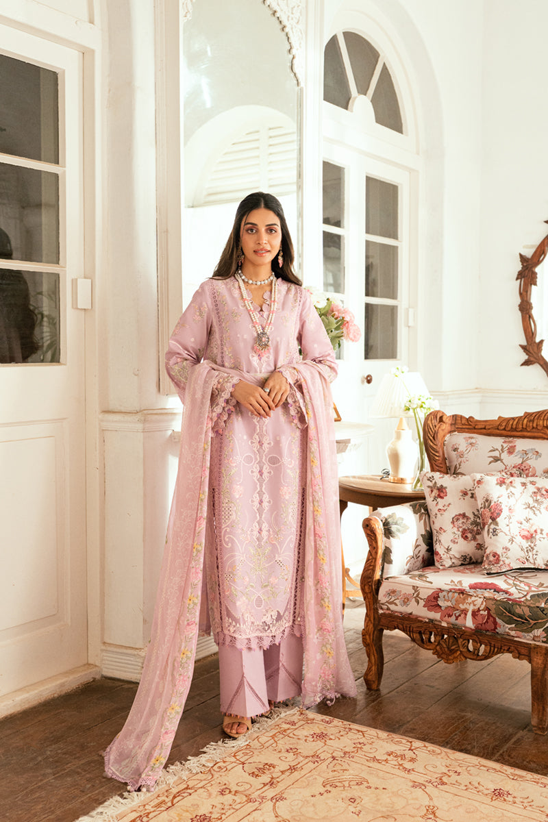 Qalamkar Luxury Lawn Unstitched Embroidered 3Pc Suit SB-06 Komal