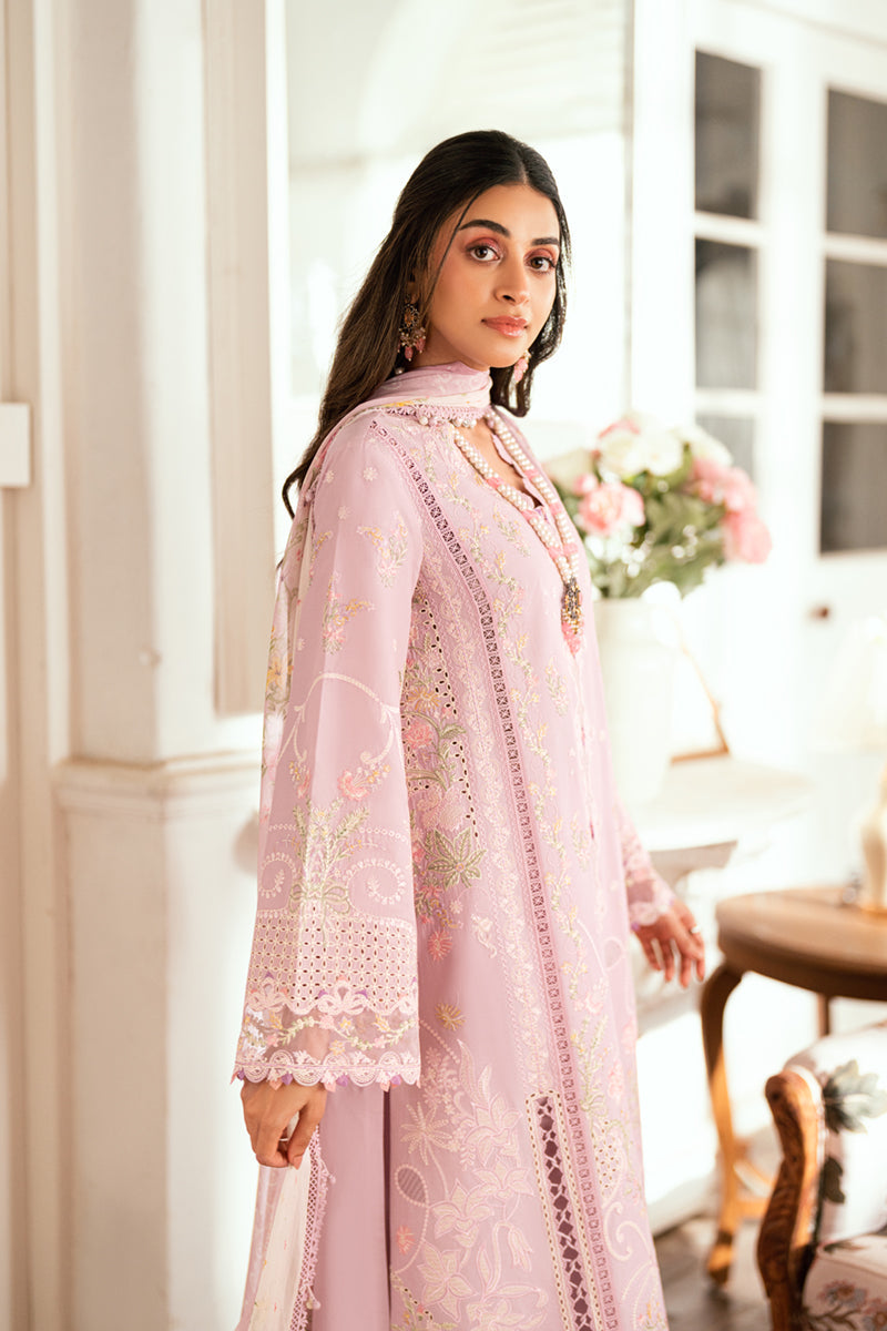 Qalamkar Luxury Lawn Unstitched Embroidered 3Pc Suit SB-06 Komal