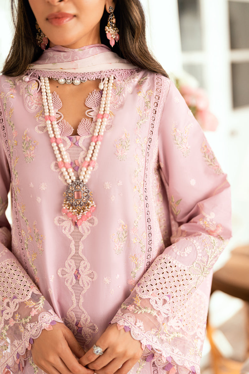 Qalamkar Luxury Lawn Unstitched Embroidered 3Pc Suit SB-06 Komal