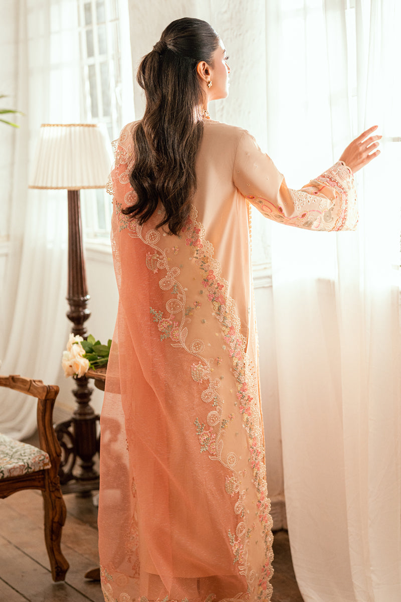 Qalamkar Luxury Lawn Unstitched Embroidered 3Pc Suit SB-07 Zoya