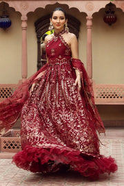 Alizeh Fashion Shahtaj Formal Wedding Embroidered 3PC Suit D-03 Rungrez