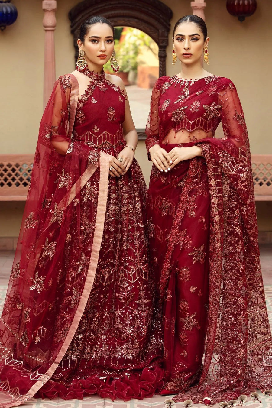 Alizeh Fashion Shahtaj Formal Wedding Embroidered 3PC Suit D-03 Rungrez