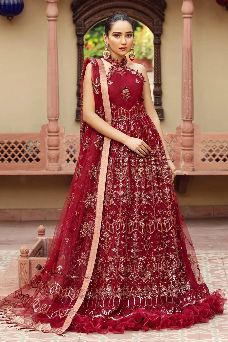 Alizeh Fashion Shahtaj Formal Wedding Embroidered 3PC Suit D-03 Rungrez