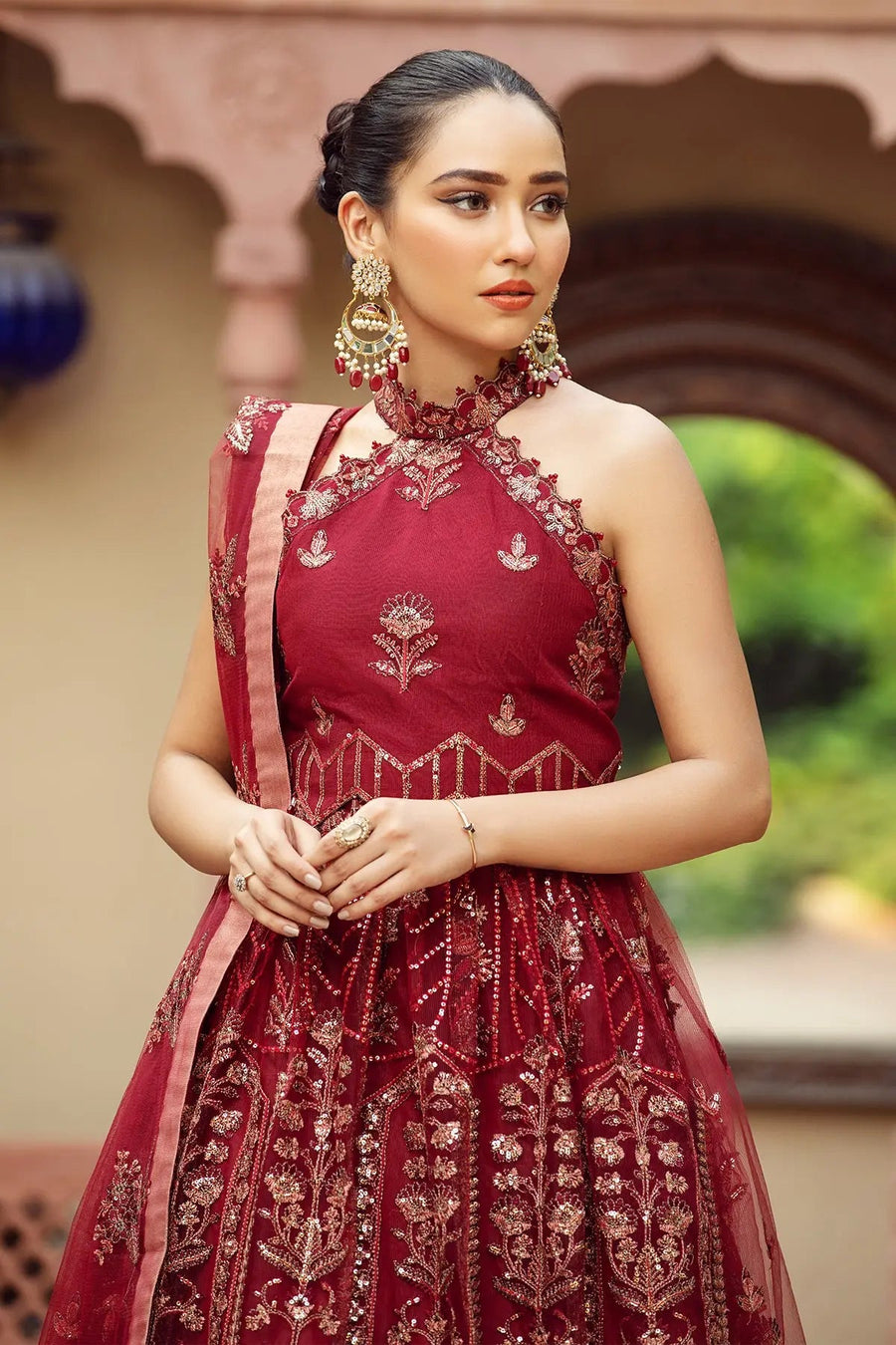 Alizeh Fashion Shahtaj Formal Wedding Embroidered 3PC Suit D-03 Rungrez