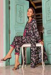 Ruby by Safwa Printed Fine Doria Cambric Unstitched 2Pc Suit RBY-05