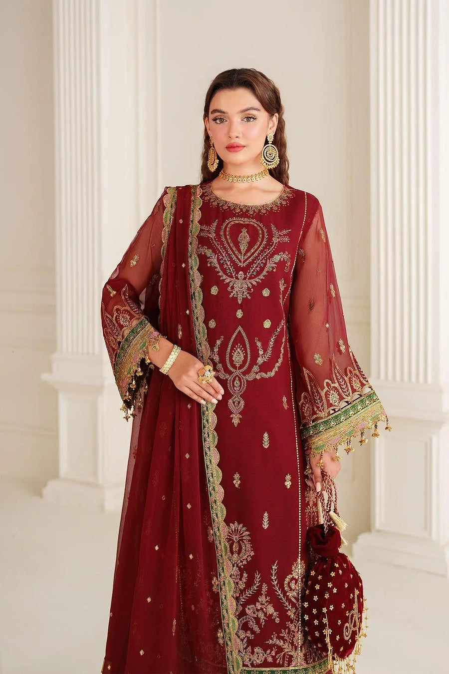 AF-DUA-3023-Roop Embroidered Chiffon