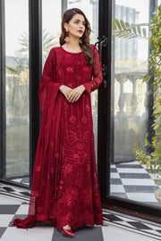 Alizeh Fashion Mahyar Embroidered Festive Chiffon 3PCS Suit D-01 Ruhé