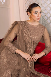 AF-DUA-3010-Ryan Beige Embroidered Chiffon