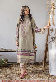 Saira Bano by Humdum Embroidered Lawn Unstitched 3Pc Suit D-05
