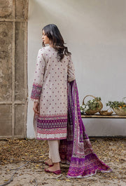 Saira Bano by Humdum Embroidered Lawn Unstitched 3Pc Suit D-01