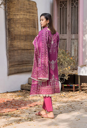 Saira Bano by Humdum Embroidered Lawn Unstitched 3Pc Suit D-03