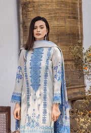 Saira Bano by Humdum Embroidered Lawn Unstitched 3Pc Suit D-10