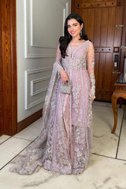 Saad Shaikh Fleurie Vol-02 Luxury Embroidered Net Unstitched 3Pc Suit - Mariska
