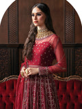 Ayzel by Afrozeh Panache Unstitched Chiffon 3Pc Suit AZ-V5-03 SANGRIA