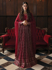 Ayzel by Afrozeh Panache Unstitched Chiffon 3Pc Suit AZ-V5-03 SANGRIA