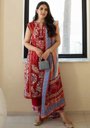 Siraa by Sadaf Fawad Khan Embroidered Lawn Unstitched 3Pc Suit - SUZANI (B)