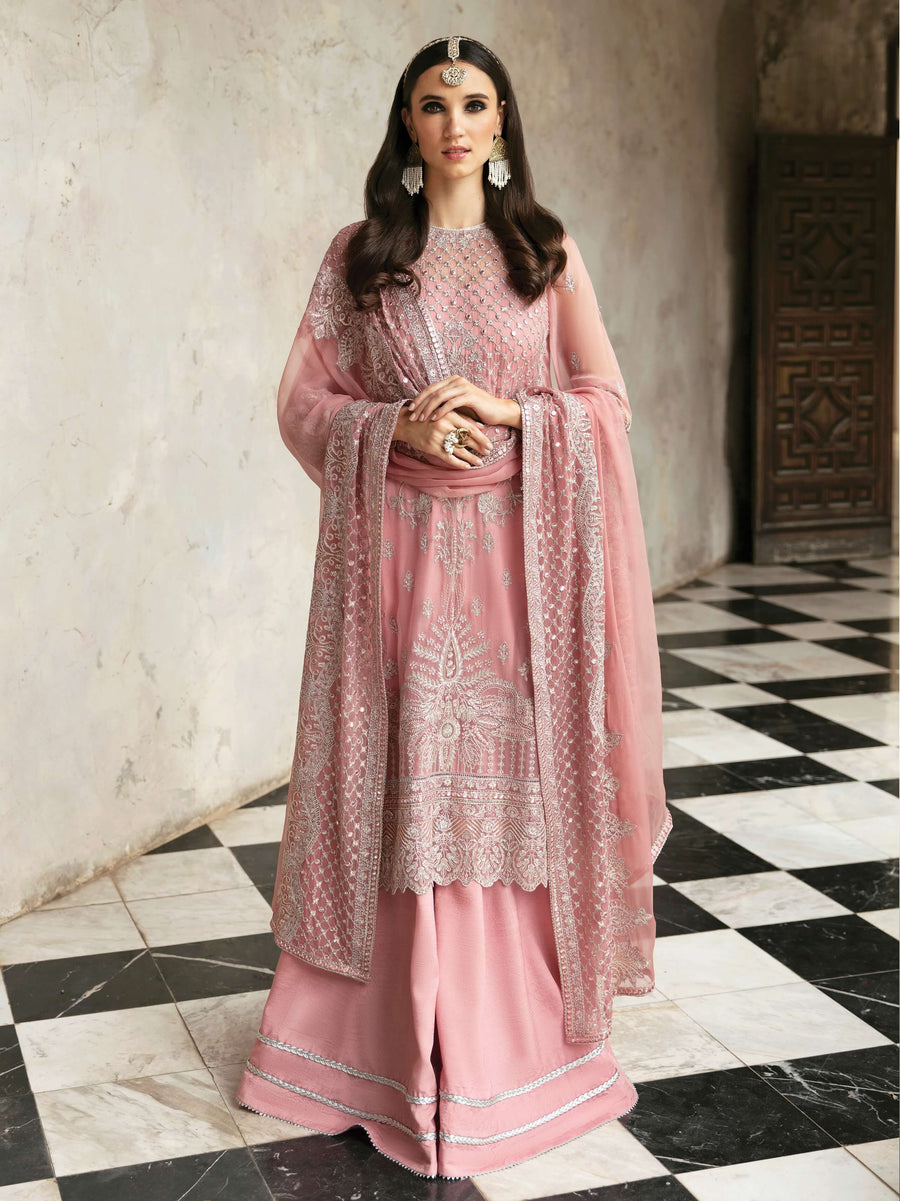 Ayzel by Afrozeh Panache Unstitched Chiffon 3Pc Suit AZ-V5-08 SAKURA