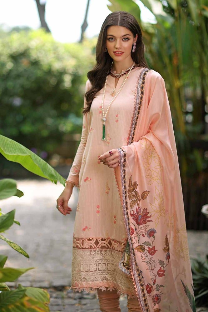 Gul Ahmed Premium Embroidered Lawn Unstitched 3Pc Suit SSM-42003
