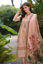 Gul Ahmed Premium Embroidered Lawn Unstitched 3Pc Suit SSM-42003