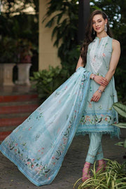 Gul Ahmed Premium Embroidered Lawn Unstitched 3Pc Suit SSM-42009