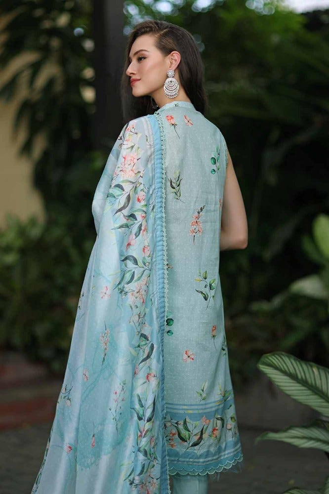 Gul Ahmed Premium Embroidered Lawn Unstitched 3Pc Suit SSM-42009