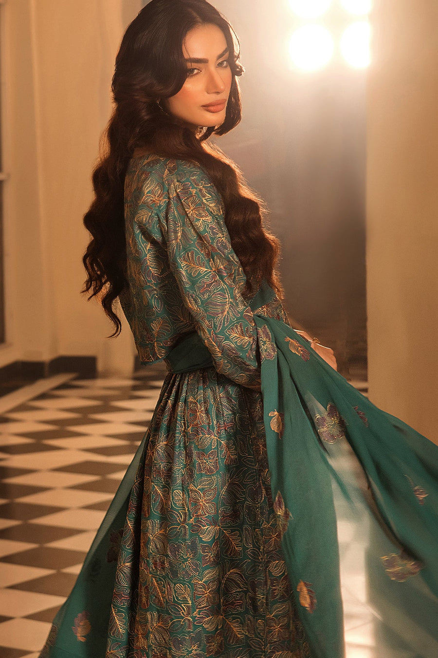 Suroor by Safwa Embroidered Karandi Unstitched 3Pc Suit SUR-01