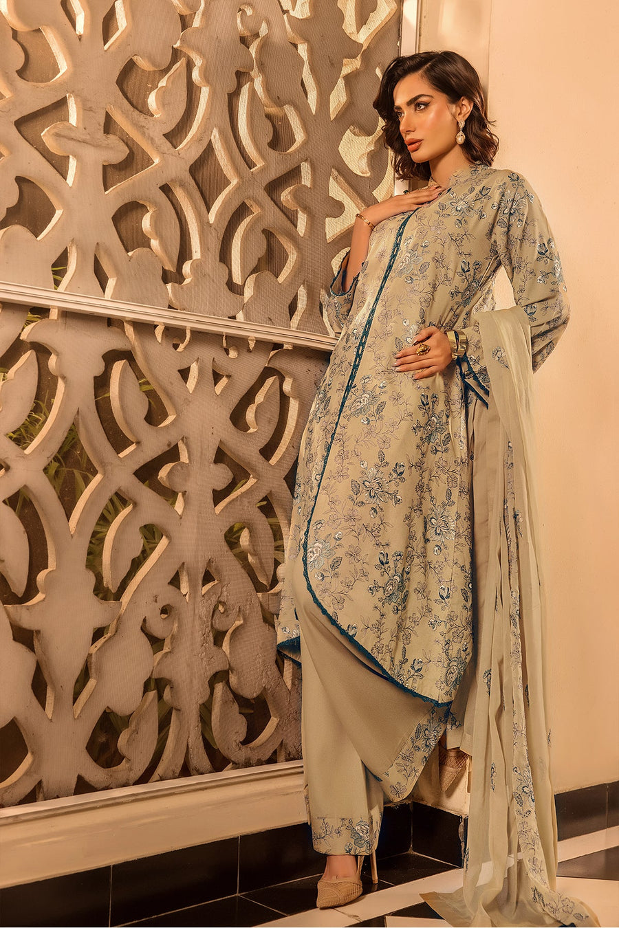 Suroor by Safwa Embroidered Karandi Unstitched 3Pc Suit SUR-03