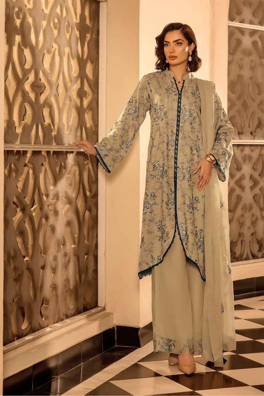 Suroor by Safwa Embroidered Karandi Unstitched 3Pc Suit SUR-03
