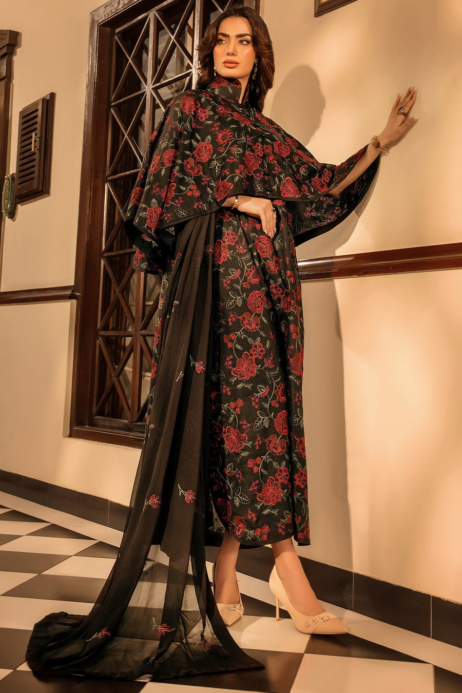 Suroor by Safwa Embroidered Karandi Unstitched 3Pc Suit SUR-05