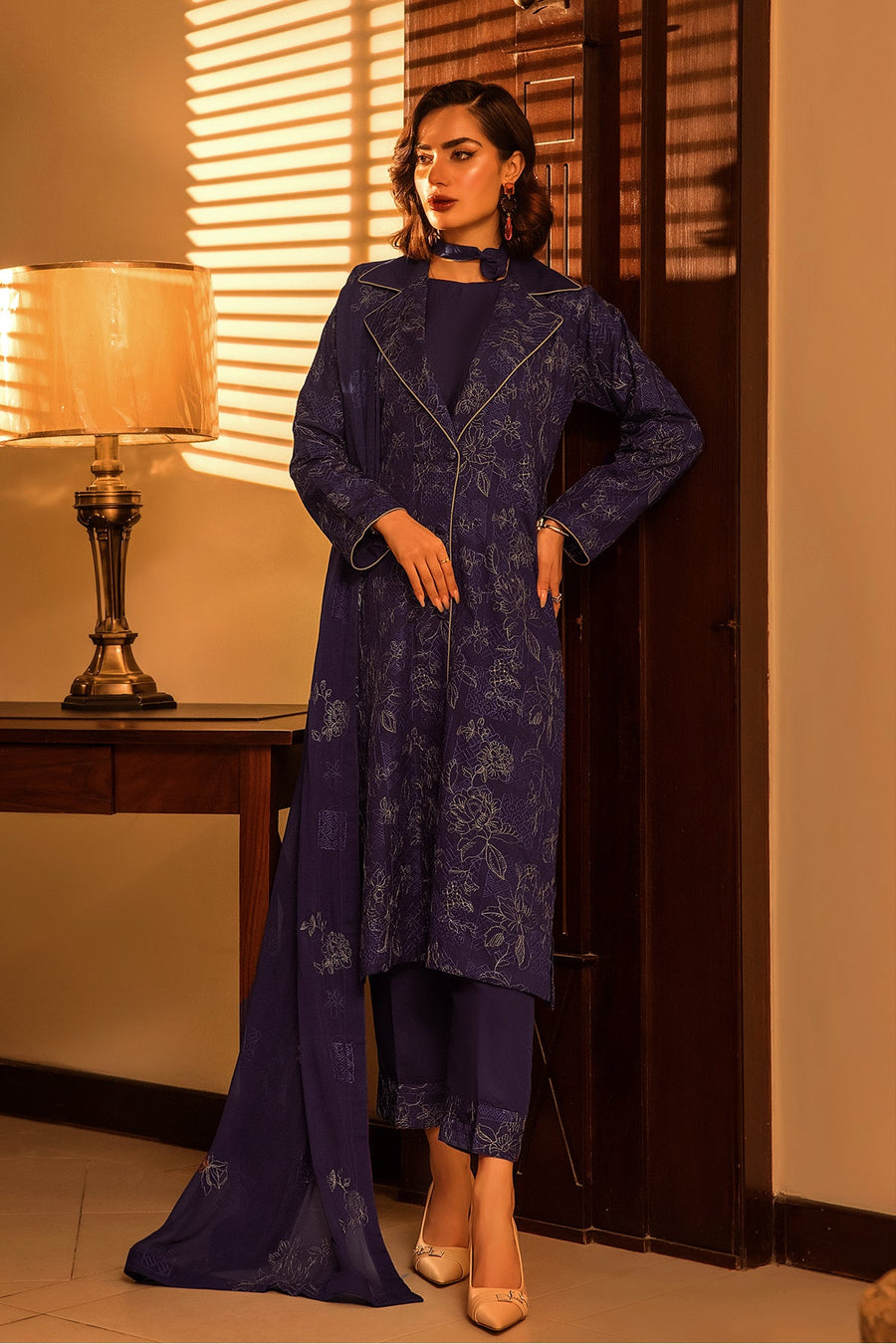 Suroor by Safwa Embroidered Karandi Unstitched 3Pc Suit SUR-06